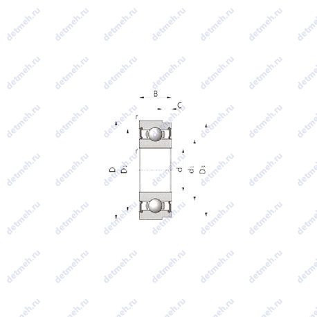 Подшипник BB1-3357 чертеж