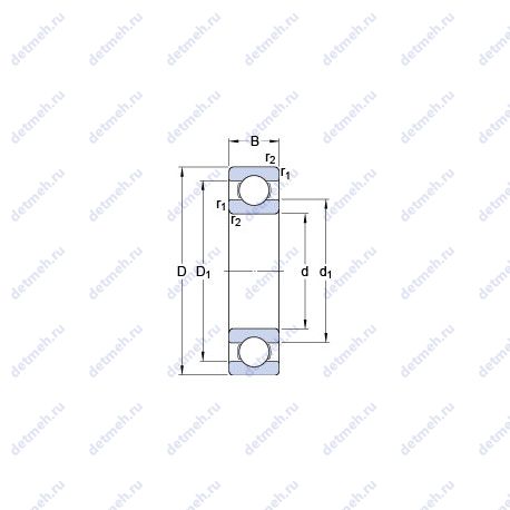 Подшипник BB1B 362009 A/HA1 чертеж