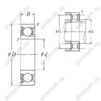 Чертеж подшипника BL 317 Z