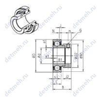 Чертеж подшипника CES204