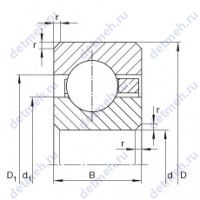 Чертеж подшипника CSCB045