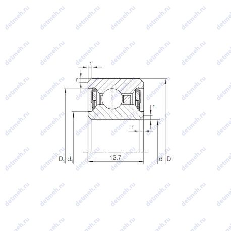 Подшипник CSCU 040.2RS чертеж