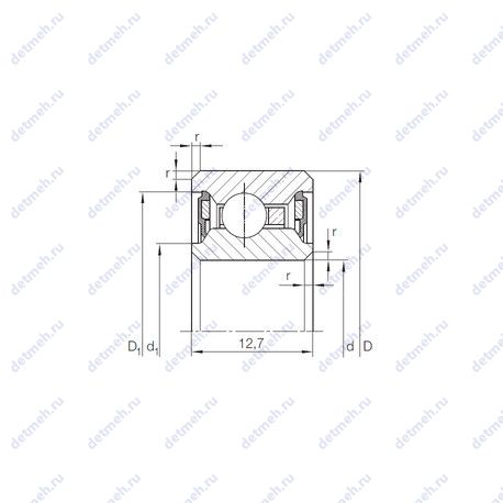 Подшипник CSCU100-2RS чертеж