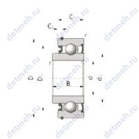 Чертеж подшипника DG3572DWC4