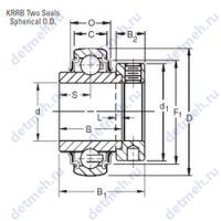 Чертеж подшипника E20KRRB