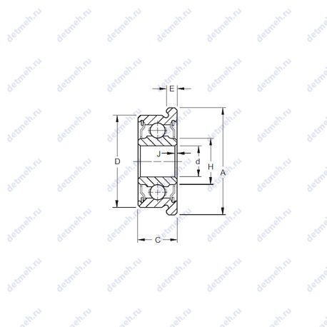 Подшипник F33KDD3 чертеж