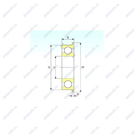 Подшипник F6700 чертеж