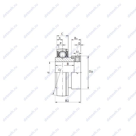 Подшипник FD203 чертеж