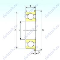 Чертеж подшипника FM41X