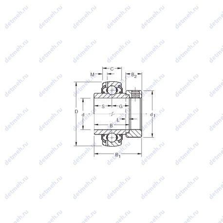 Подшипник G1010KLLB чертеж