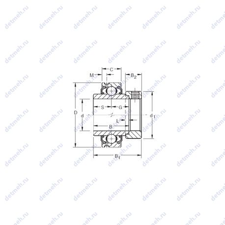 Подшипник G1010KLL чертеж