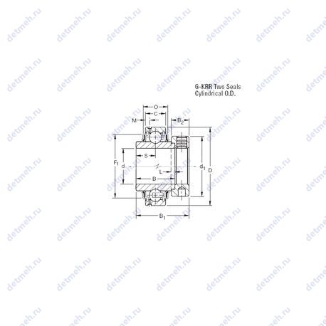 Подшипник G1014KRR чертеж