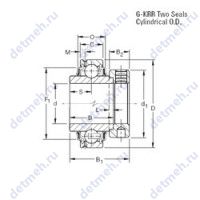 Чертеж подшипника G1107KRR