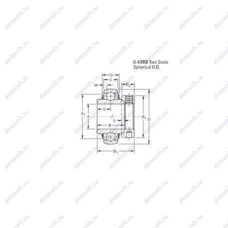 Подшипник G1202KRRB чертеж
