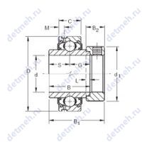 Чертеж подшипника G1203KLL
