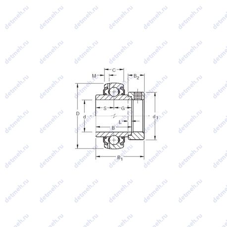 Подшипник G1207KLLB чертеж