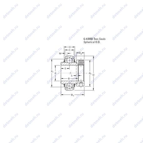 Подшипник G1215KRRB чертеж