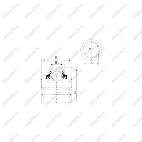 Подшипник G209KPPB2 чертеж