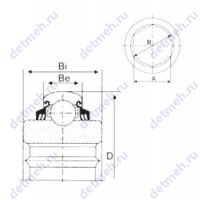 Чертеж подшипника G209KPPB2