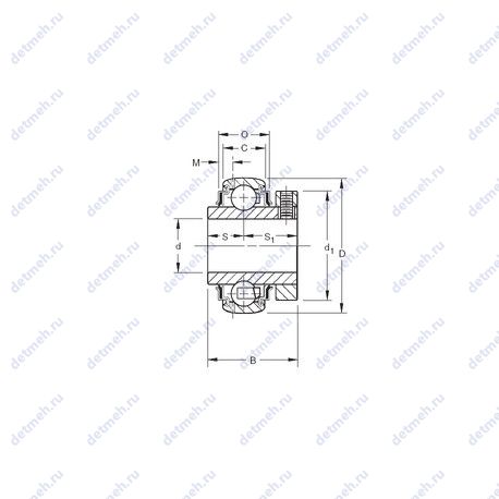 Подшипник GC1115KRRB чертеж