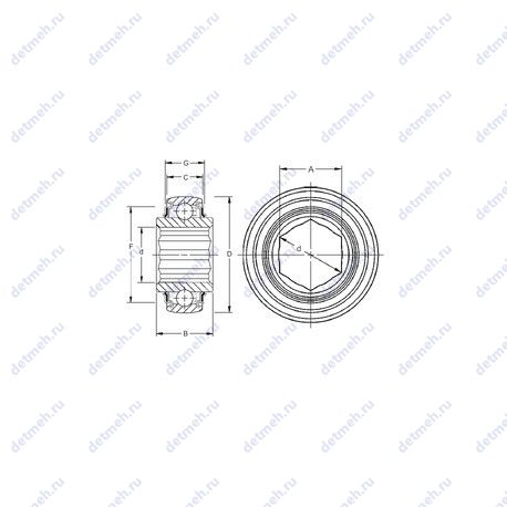 Подшипник GC1200KPPB2 чертеж