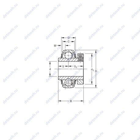 Подшипник GC1215KRRB чертеж