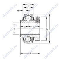Чертеж подшипника GCE45KRRB
