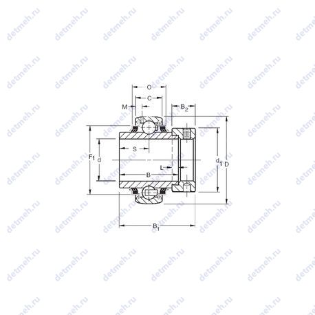 Подшипник GE35KPPB2 чертеж