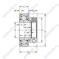 Чертеж подшипника GRA108RR