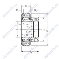 Чертеж подшипника GRA203RRB