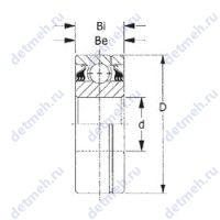 Чертеж подшипника GW211PP25