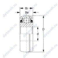 Чертеж подшипника GW211PPB10