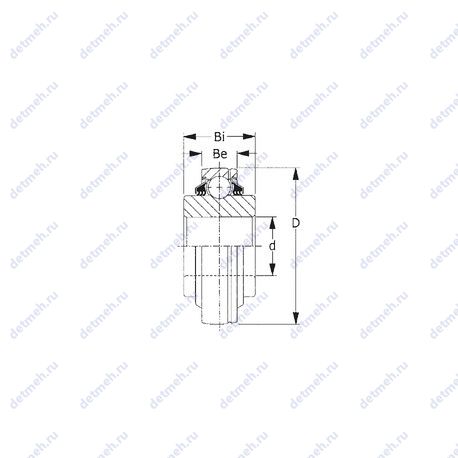 Подшипник GW211PPB14 чертеж