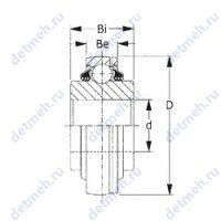 Чертеж подшипника GW211PPB14
