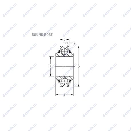 Подшипник GW216PPB3 чертеж