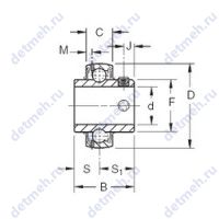 Чертеж подшипника GY1010KRRB