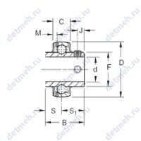Чертеж подшипника GY1200KRRB