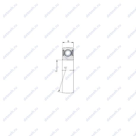 Подшипник K6200-2RS чертеж