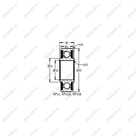 Подшипник KP49B чертеж