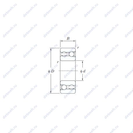 Подшипник LDJ45=8/6 чертеж