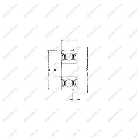 Подшипник MF115ZZ чертеж