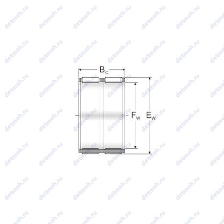 Подшипник 3КК20X26X34Е чертеж