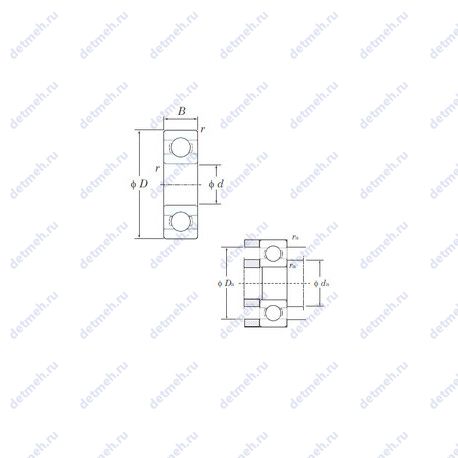 Подшипник ML1003 чертеж