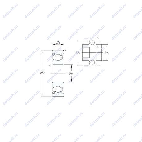 Подшипник ML4008Z чертеж