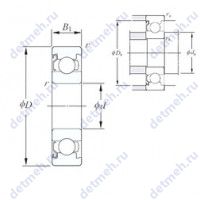 Чертеж подшипника ML4008Z