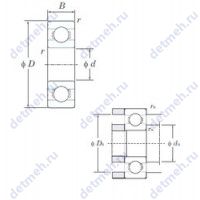Чертеж подшипника ML5010