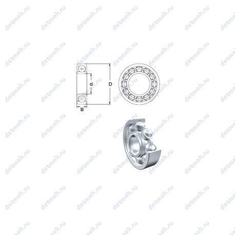 Подшипник MR104-2Z чертеж