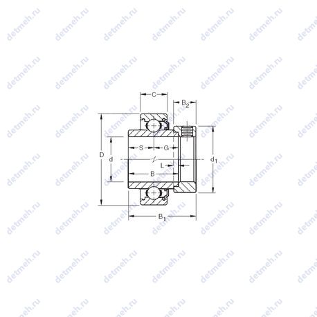 Подшипник N115KLL чертеж