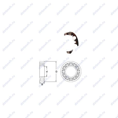 Подшипник P6905-SB чертеж