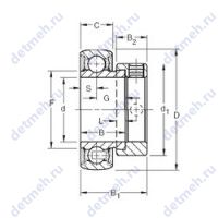 Чертеж подшипника RAL101NPPB